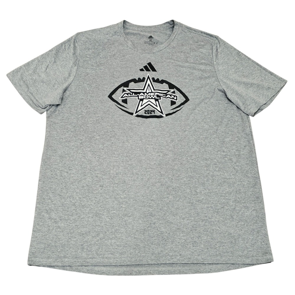 2024 Adidas All-American Bowl Football Shirt Men's XL Gray AEROREADY